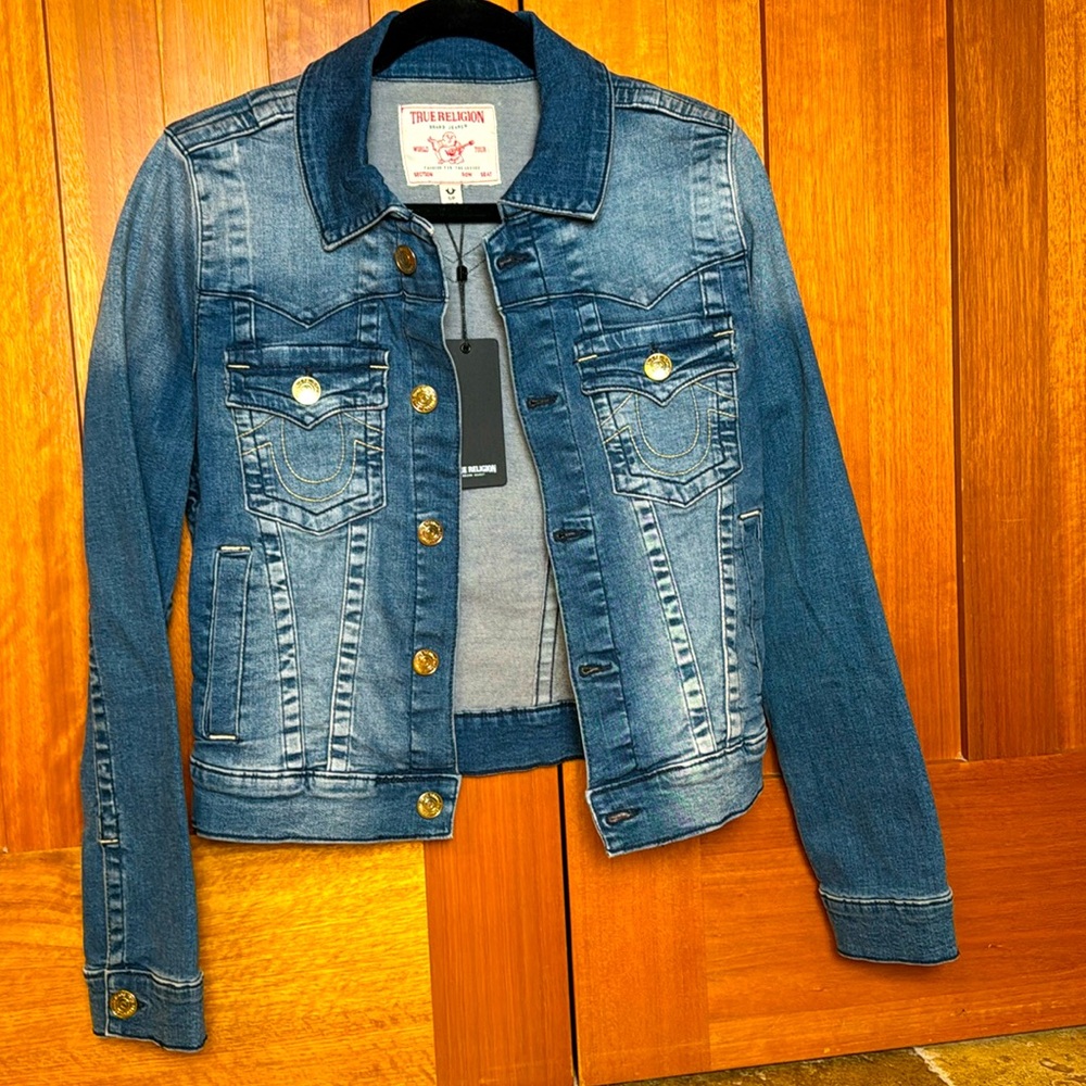 True Religion Jean Jacket,Jimmy SN Slim Trucker Jacket Size S